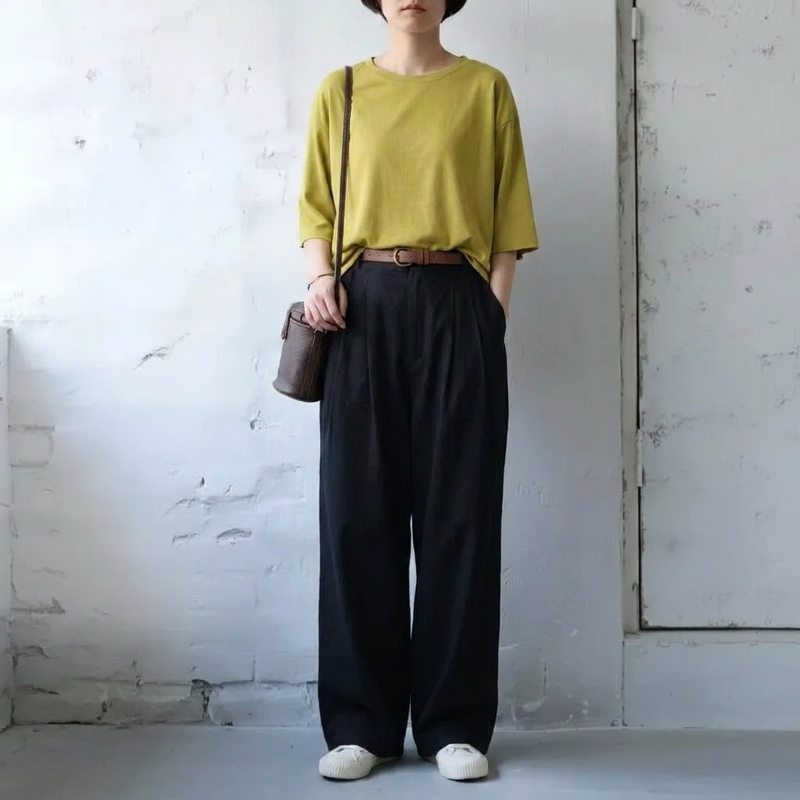 ストレート スルーシーズン ロングパンツ