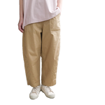 S～4L コットン ハイウエストパンツ