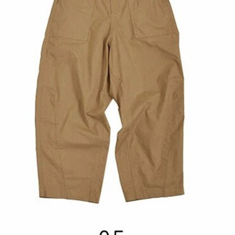 S～4L コットン ハイウエストパンツ