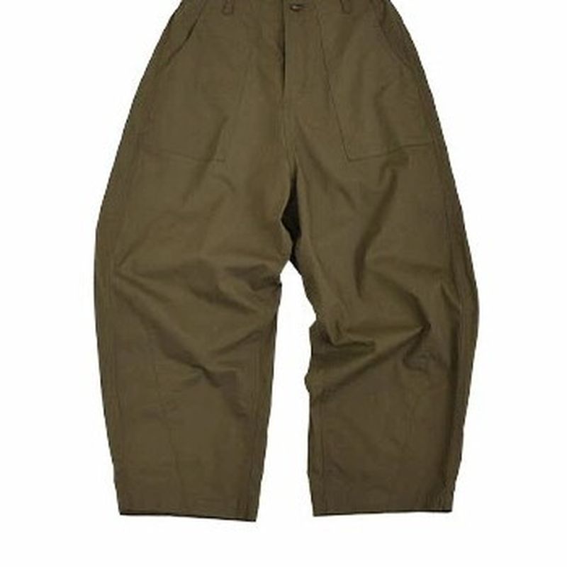 S～4L コットン ハイウエストパンツ