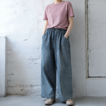 ロング丈 ポケット付き ジーンズ