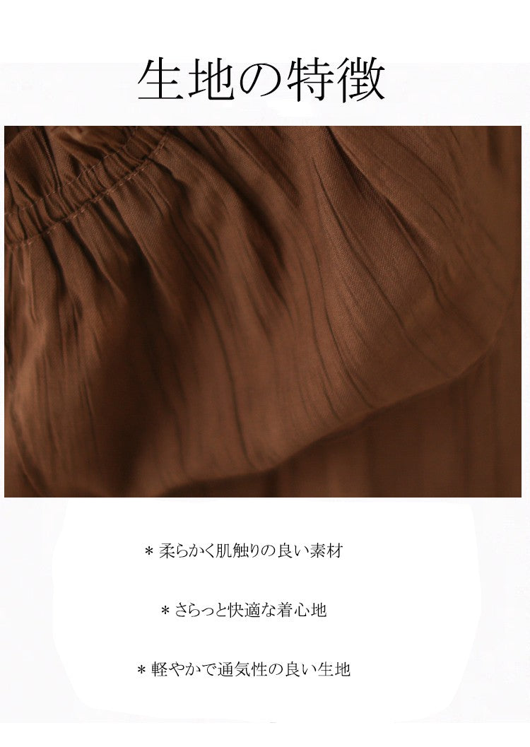レトロ ボウタイ ギャザー 折り襟 Tシャツ