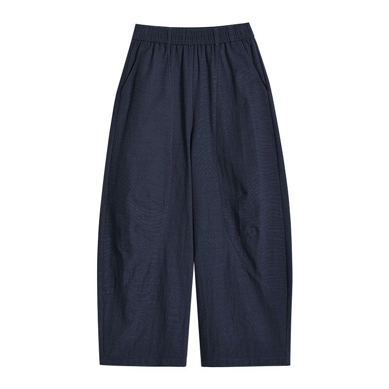 S～4XL 無地 アンクル丈（9分丈） ガウチョパンツ