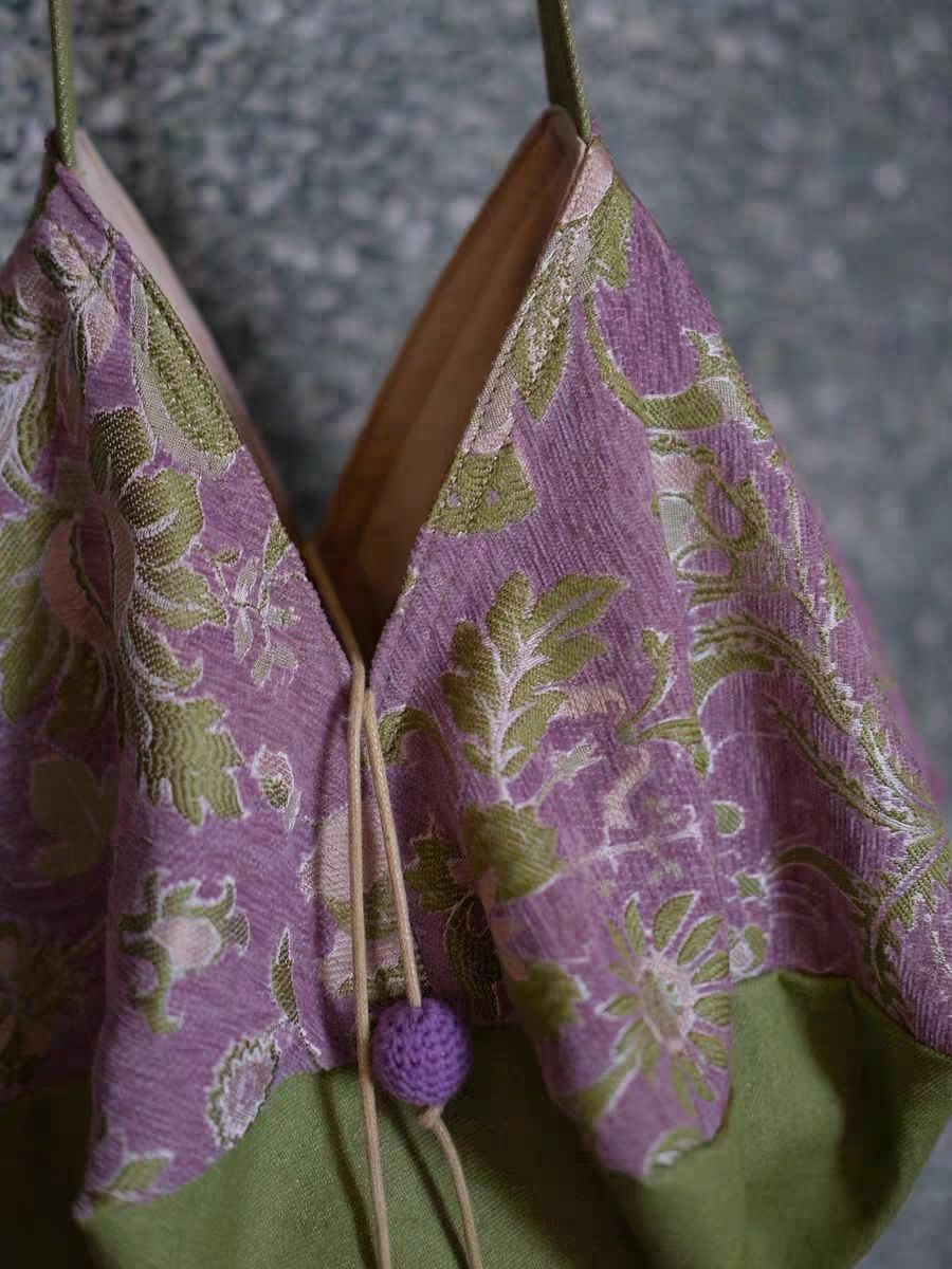 ショルダーバッグ モリ系 花柄 レトロ レディースバッグ