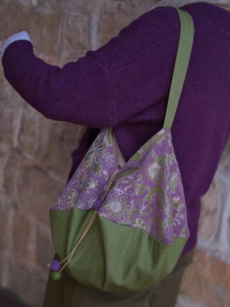 ショルダーバッグ モリ系 花柄 レトロ レディースバッグ