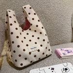 入荷 ドット柄 デイリー使い ハンドバッグ