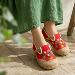 花模様 キュート プリント 刺繍 キック