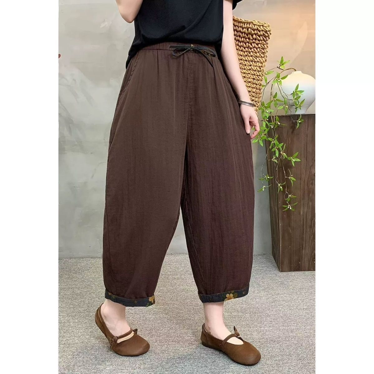 M～4XL 接触冷感 切り替え パンツ