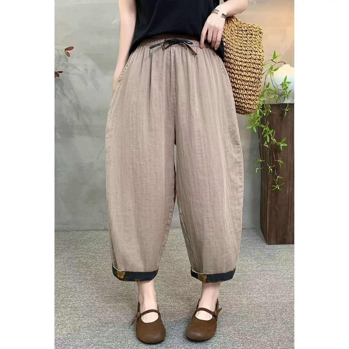 M～4XL 接触冷感 切り替え パンツ