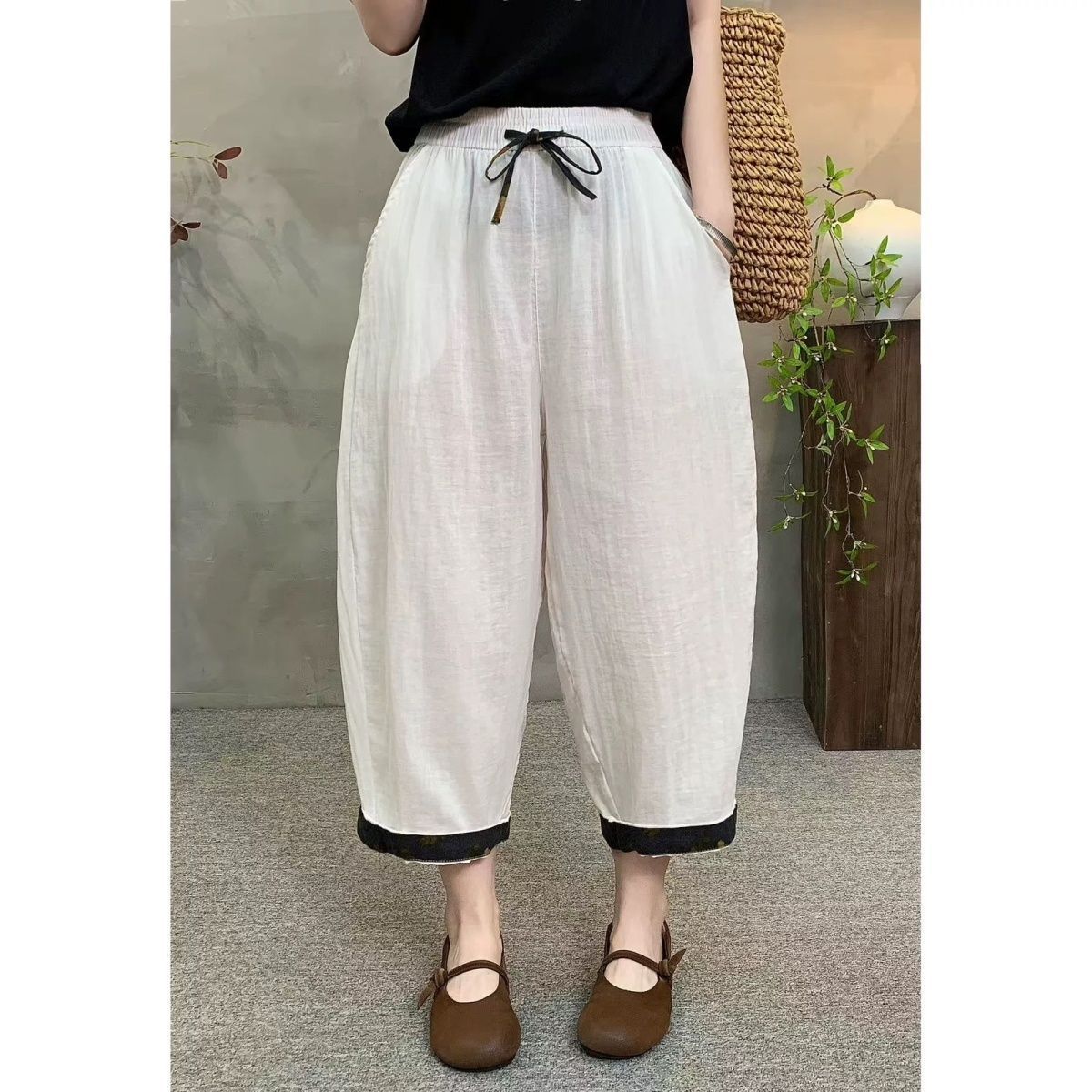 M～4XL 接触冷感 切り替え パンツ