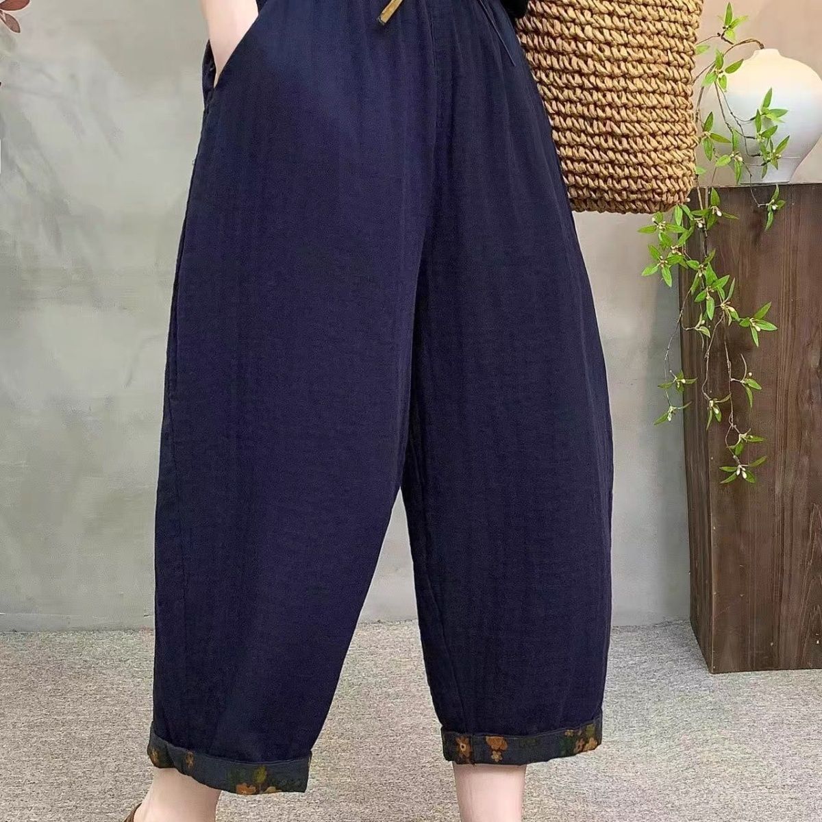 M～4XL 接触冷感 切り替え パンツ