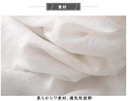 ナチュラル風 綿麻 刺繍入り Aライン 半袖ワンピース
