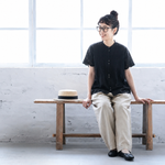 綿麻 カットワーク 半袖トップス＆パンツ 2点セット