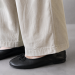 綿麻 カットワーク 半袖トップス＆パンツ 2点セット