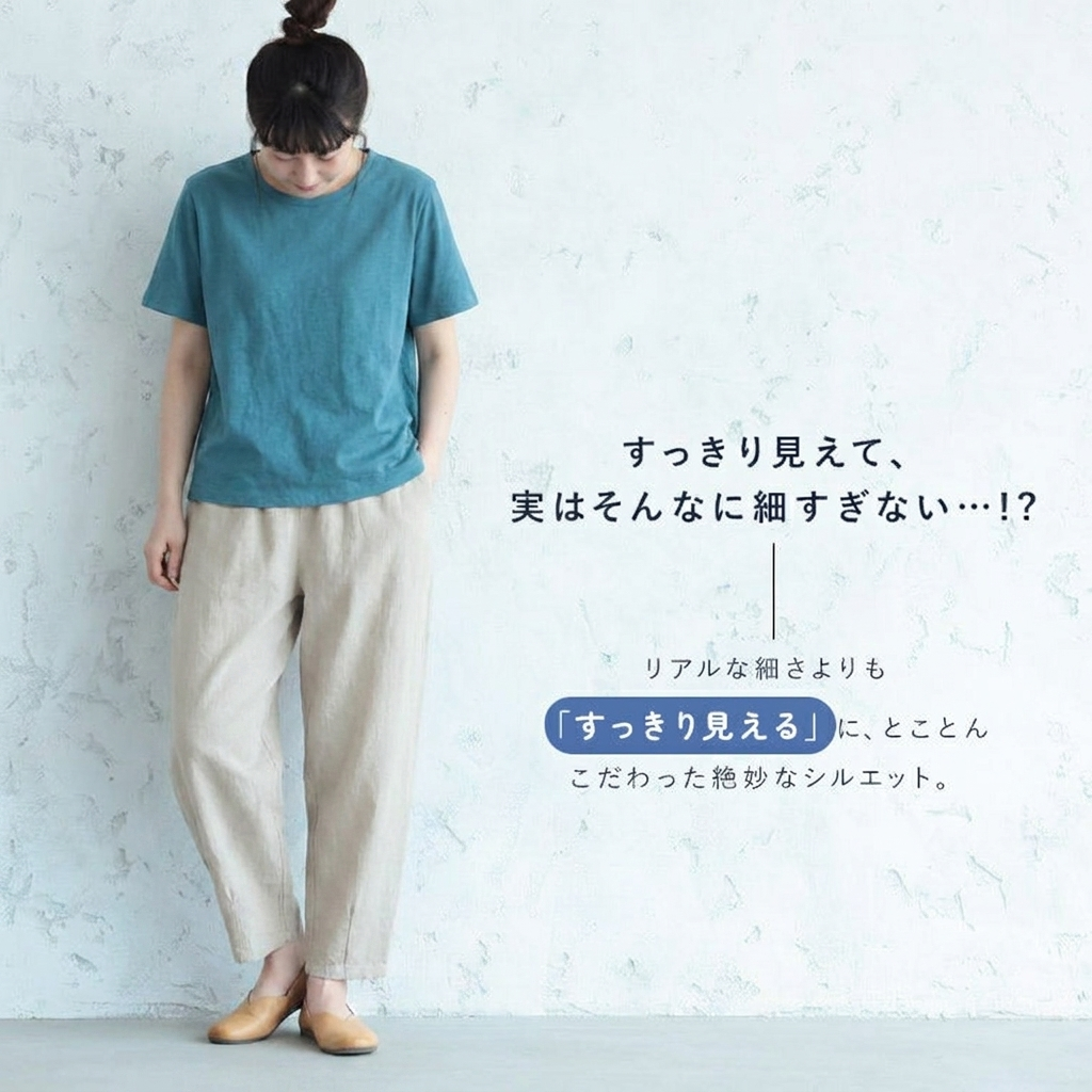 M～5XL 綿麻 アンクル丈（9分丈） 無地 カジュアルパンツ