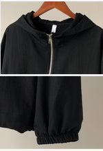 M～4XL そよ風をあつめるフードの綿麻ジャケット