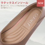 PU ラバー キック 秋 フラットヒール ローヒールパンプス