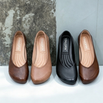 PU ラバー キック 秋 フラットヒール ローヒールパンプス