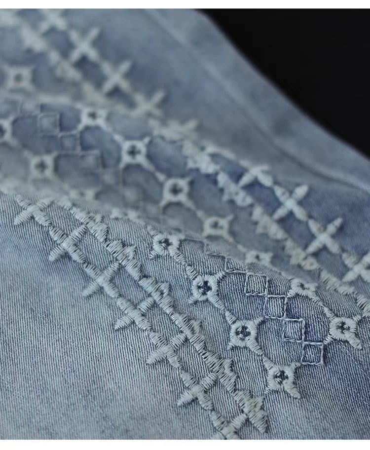 刺繍 無地 ガウチョパンツ