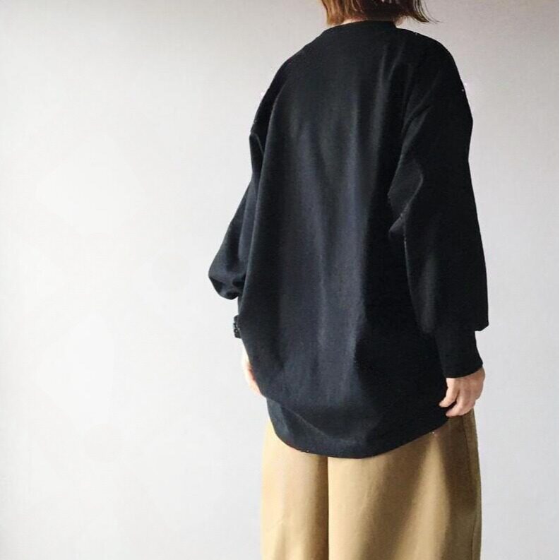 バルーンスリーブ 丸襟 ワイドパンツ セットアップ 肌寒さ対応