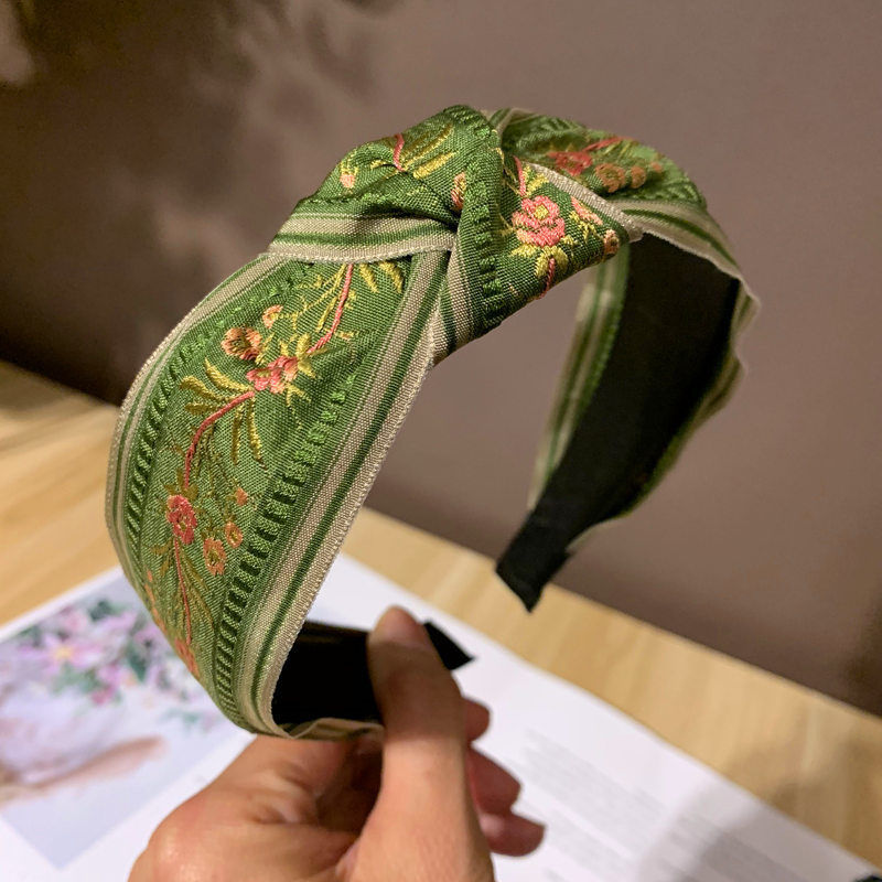 トレンドアイテム レトロ ボヘミアン 花 植物 ヘアバンド