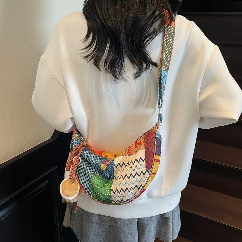 カラフル ファスナー キャンバスバッグ