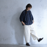 可愛いドット柄シャツ S／M／L さらっと着られて、