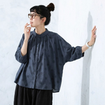 可愛いドット柄シャツ S／M／L さらっと着られて、