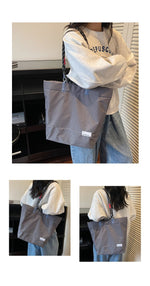 ポリエステル 日常 チェック柄 ファスナー キャンバスバッグ