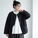 無地 長袖 ファスナー ジャケット
