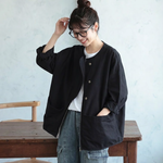 無地 長袖 ファスナー ジャケット