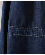 S～4XL くったり風合い ミディアムデニムパーカー
