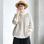 綿麻 さらりとした肌触り 軽い羽織りもの