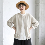 綿麻 さらりとした肌触り 軽い羽織りもの