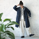 S～4XL くったり風合い ミディアムデニムパーカー