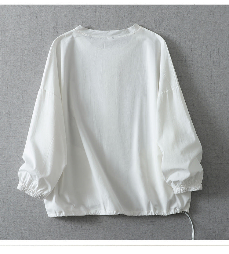 ドロップショルダー ロングスリーブ シャツ