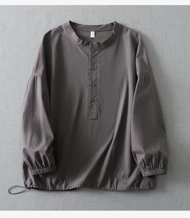 ドロップショルダー ロングスリーブ シャツ