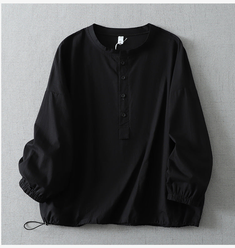 ドロップショルダー ロングスリーブ シャツ