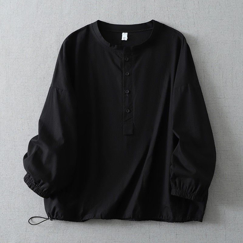 ドロップショルダー ロングスリーブ シャツ