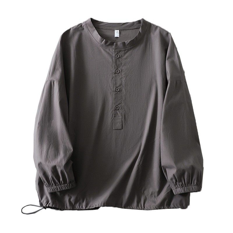 ドロップショルダー ロングスリーブ シャツ