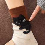 カートゥーン 動物柄 汗吸収 ソックス