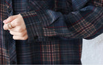 L～5XL チェック柄 オーバーサイズシャツ