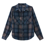 L～5XL チェック柄 オーバーサイズシャツ