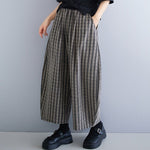 ストライプ柄 ワイドパンツ