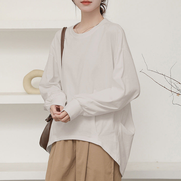 コットン テクスチャ 無地 Tシャツ