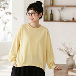 コットン テクスチャ 無地 Tシャツ