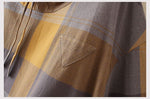 XL～4XL チェック柄 長袖 フード付き Tシャツ