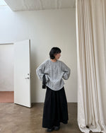 切り替え Aライン 無地 レトロ スカート