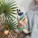 ストラップ付き アート柄 スマホケース＆スマホリングストラップ