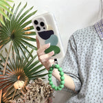 ストラップ付き アート柄 スマホケース＆スマホリングストラップ